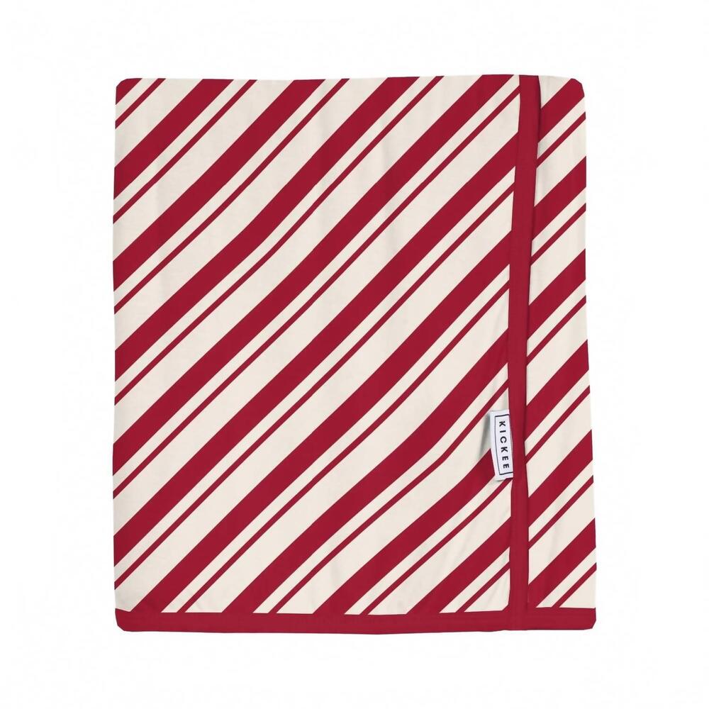 NEW KICKEE kid's swaddle perfect blanket in peppermint stripe